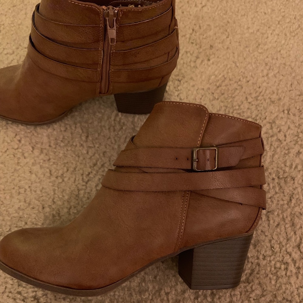 Brown booties